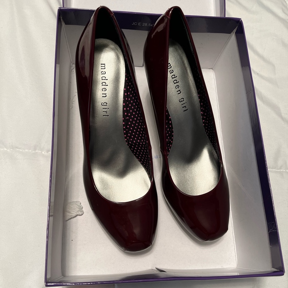 Madden girl wine heels